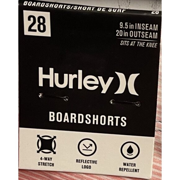 Hurley Mens Boardshorts 28 - Colorblock Design 9.5" Inseam 20" Outseam - Picture 5 of 6